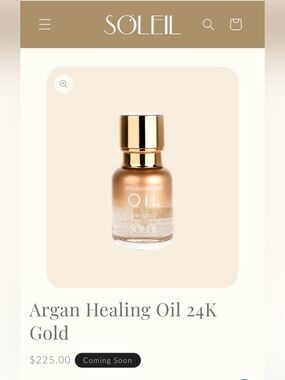 NWT SOLIEL SOLIEL Healing Hair Serum✨24K Gold is your key to luxurious hair care